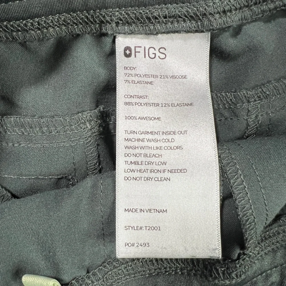 FIGS‎ Men's Small Technical Collection Cargo Scrub Pants Olive Green T2001